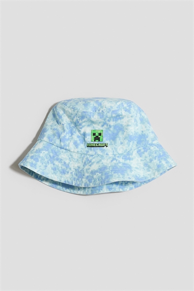 Хлопковая шляпа-козырек с принтом артикул 1329189001