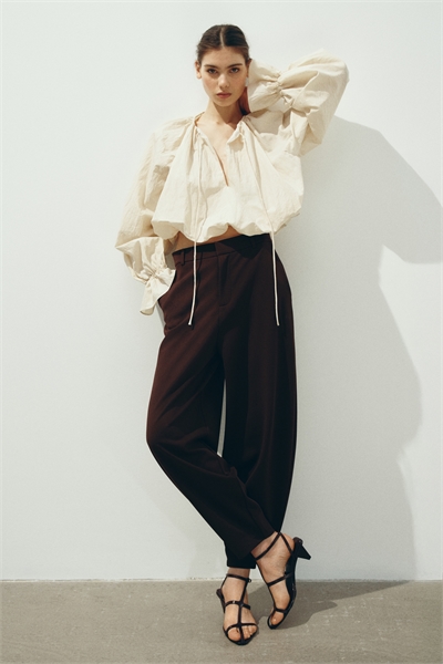 Брюки с широкими штанинами из джерси артикул 1329885001