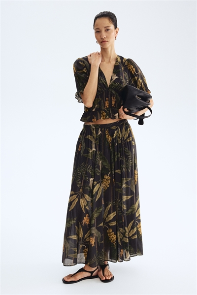 Юбка свободного кроя из вискозной смеси артикул 1330998001