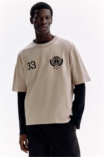 Футболка свободного кроя с принтом артикул 1332254001