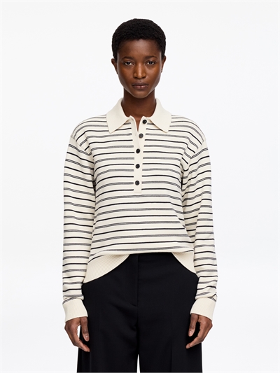 Вязаная рубашка-поло артикул 1341693002