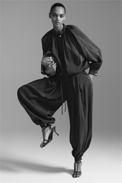 Брюки из модала с широкими брючинами артикул 1342255001