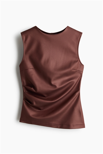 Топ с драпировкой и перекрещивающимся вырезом артикул 1344998001