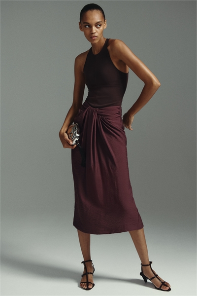 Юбка с закрученными деталями артикул 1345056004