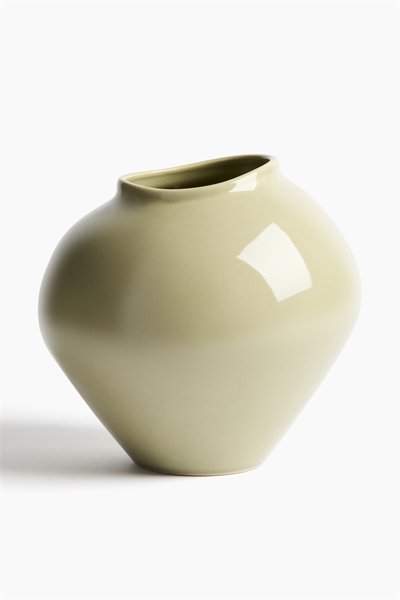 Большая керамическая ваза неправильной формы артикул 1239692006