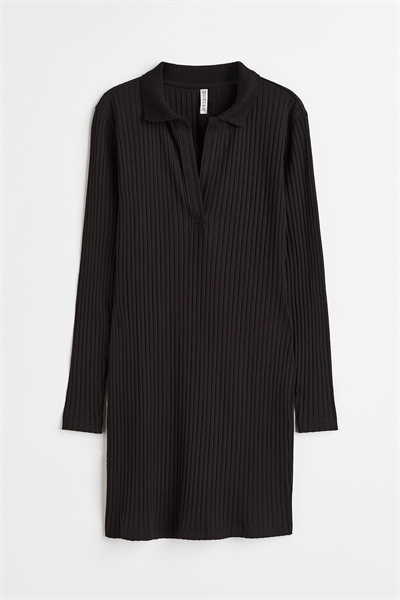 Трикотажное обтягивающее платье с воротником артикул 1068858001