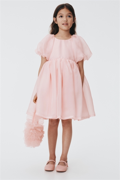 Атласное платье с буфетными рукавами артикул 1313261001