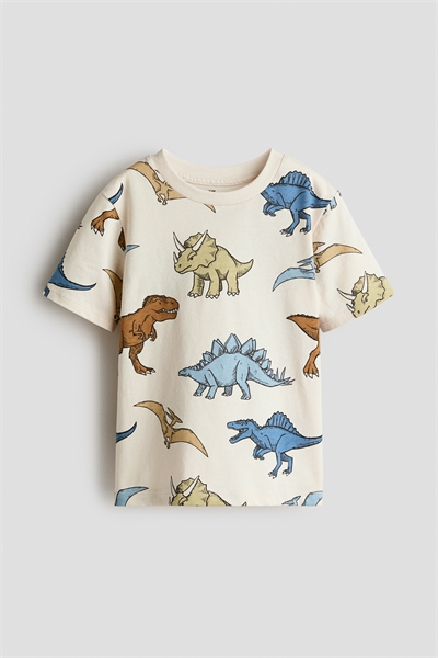 Хлопковая футболка с принтом артикул 1323877019