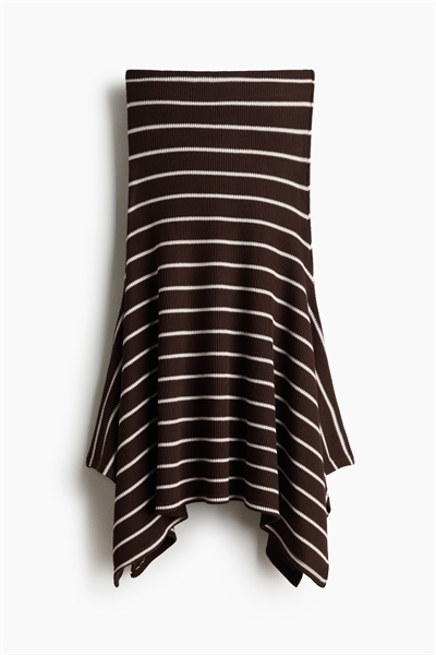 Юбка с ребристой вязкой артикул 1347657001