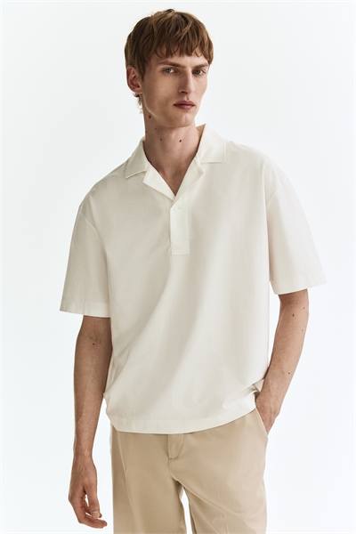 Рубашка-поло свободного покроя артикул 1285128001