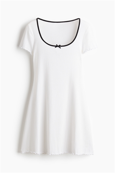 Платье с расклешенной юбкой из оверлока артикул 1272559001