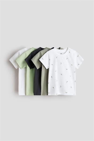 Хлопковые футболки, набор из 5 штук артикул 1325747001