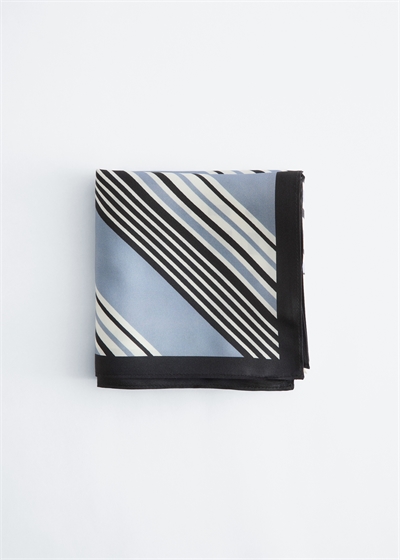 Шелковый шарф с графическим принтом артикул 1327177001