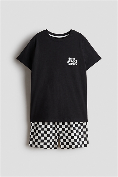 Пижама из хлопкового трикотажа артикул 1134319044