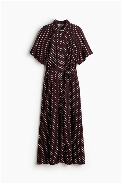 Платье-рубашка с завязывающимся поясом артикул 1217576034