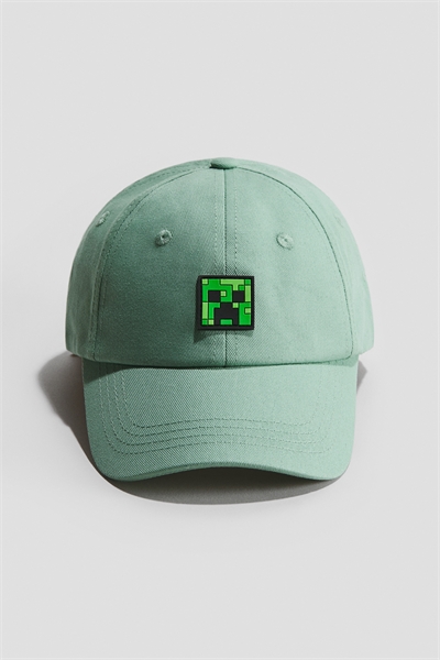 Кепка из саржи с принтом артикул 1265457017