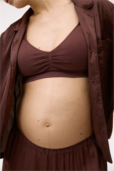 Бюстгальтер для кормящих MAMA Seamless Padded из хлопкового бленда артикул 1294370009