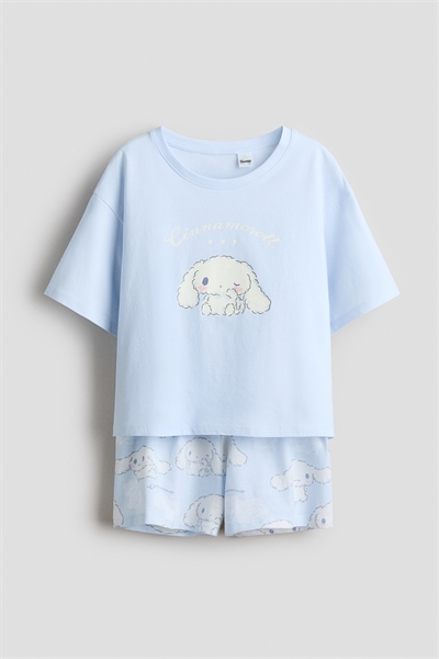 Пижама из хлопка с принтом артикул 1310710002