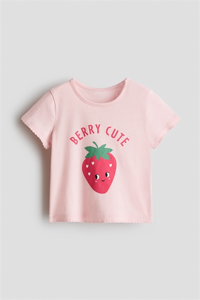 Хлопковый топ с принтом артикул 1318069002