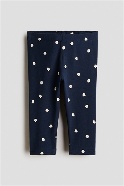 Хлопковые леггинсы с принтом артикул 1320122005