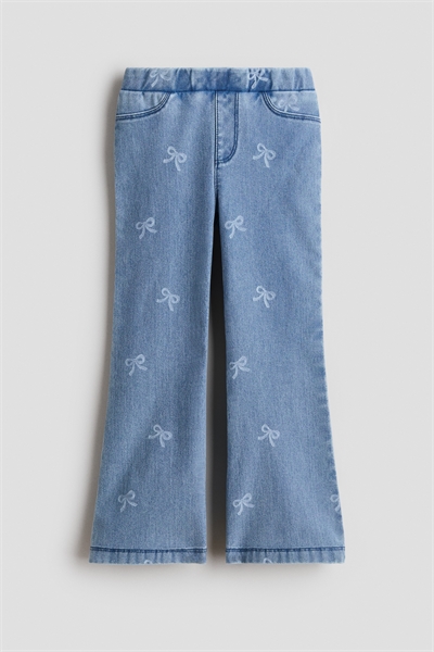 Джинсовые расклешенные джеггинсы артикул 1324805005