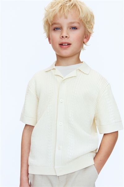 Текстурированная вязаная рубашка для отдыха артикул 1327131001