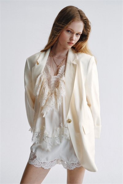 Блейзер из смешанного льна артикул 1328938001