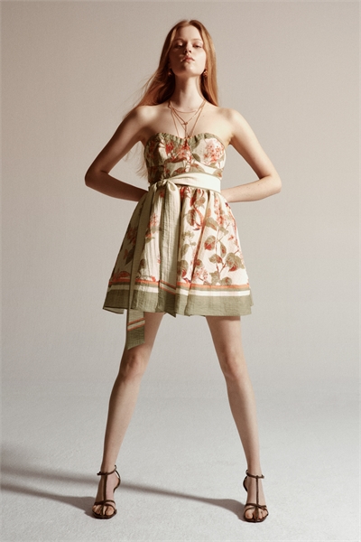 Платье из смешанного льна артикул 1329744001