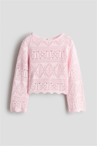 Свитер с эффектом вязания крючком артикул 1330968003