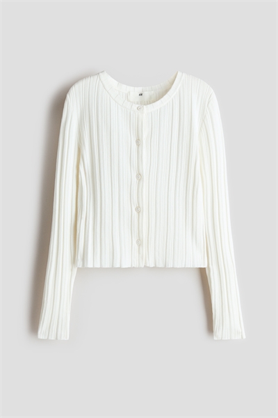 Кардиган с ребристой вязкой артикул 1330971001