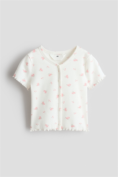 Топ с ребристой отделкой и пуговицами артикул 1332151001