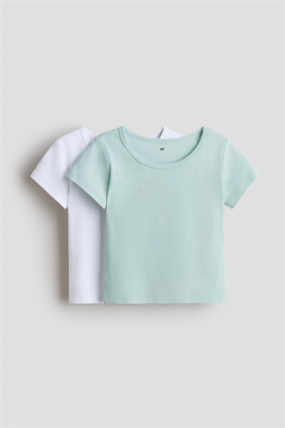 Хлопковые футболки, 2 штуки артикул 1336492003