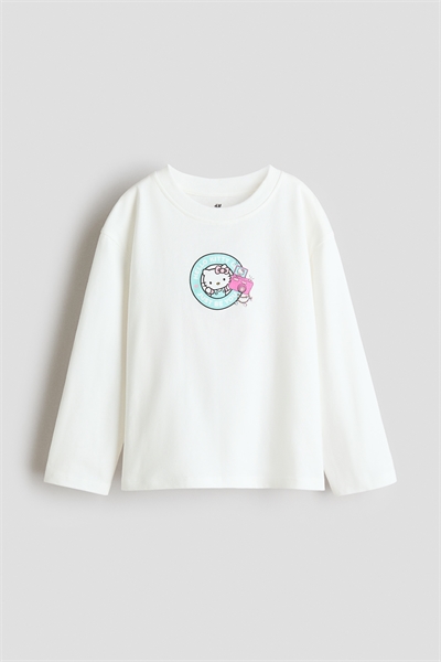 Топ с длинными рукавами и принтом артикул 1346182001