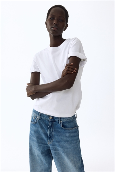 Хлопковая футболка оверсайз артикул 1290372001