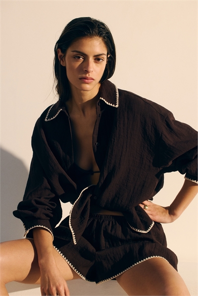 Пляжная рубашка оверсайз артикул 1315651002