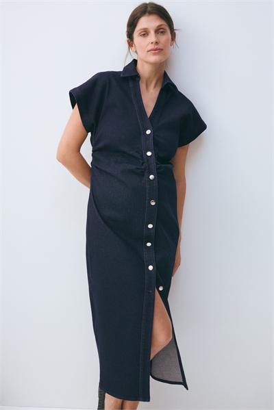 MAMA Джинсовое платье с короткими рукавами артикул 1339826001