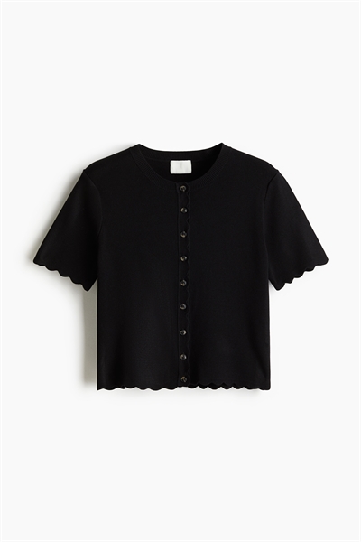 Кардиган из тонкой вязки с гребешком артикул 1277179003