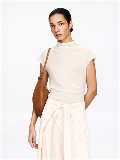 Топ из чистого кашемира с драпировкой артикул 1325904001