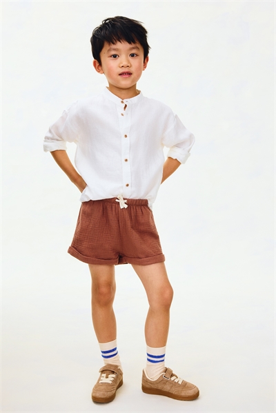 Шорты из хлопкового муслина артикул 1284829001