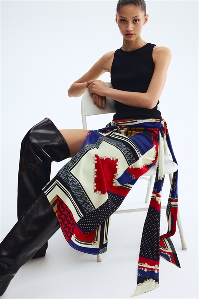 Юбка с шарфом артикул 1348065001