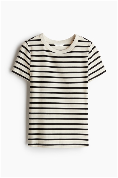 Ребристая футболка артикул 1270491009