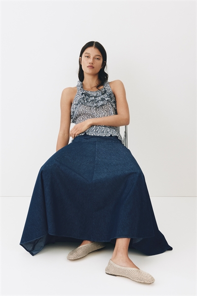 Расклешенная джинсовая юбка артикул 1322267001