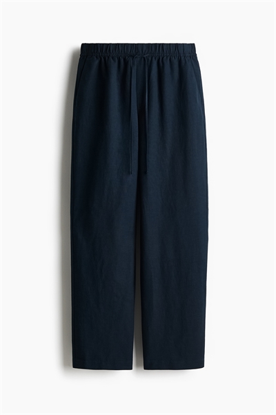 Брюки на завязках из смеси льна артикул 1259083004