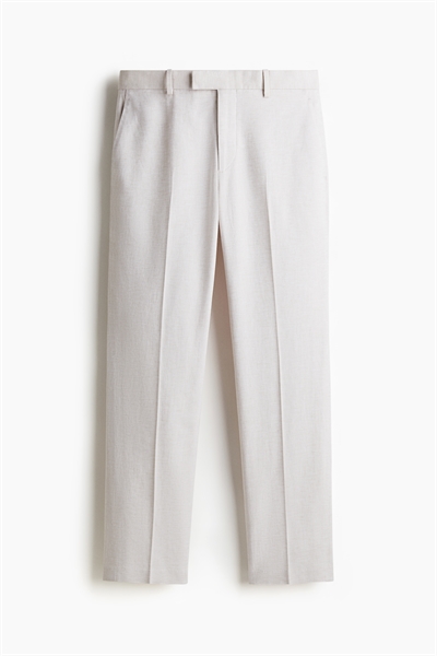 Классические брюки Regular Fit лен и хлопок артикул 1268084002