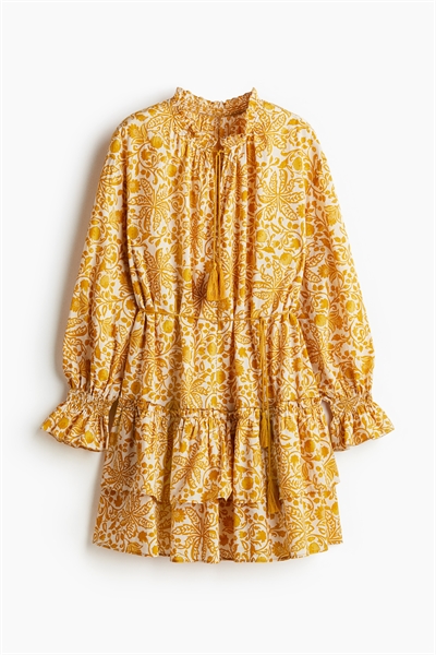 Платье с воланами и завязками артикул 1272818003