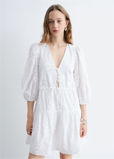 Мини-платье с вышивкой артикул 1276247006