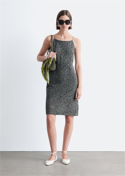 Кружевное платье средней длины артикул 1318606001