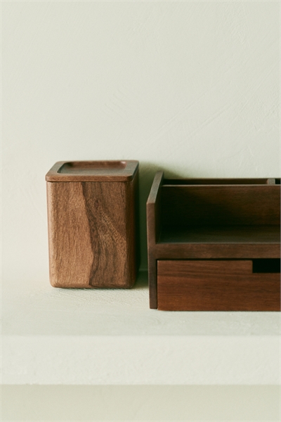 Высокая деревянная коробка-органайзер артикул 1319066002