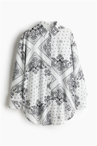 Пляжная рубашка из гофрированного хлопка артикул 1274597001