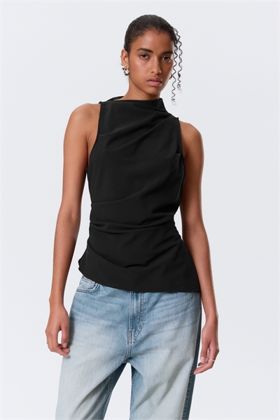 Асимметричный топ без рукавов артикул 1344803001